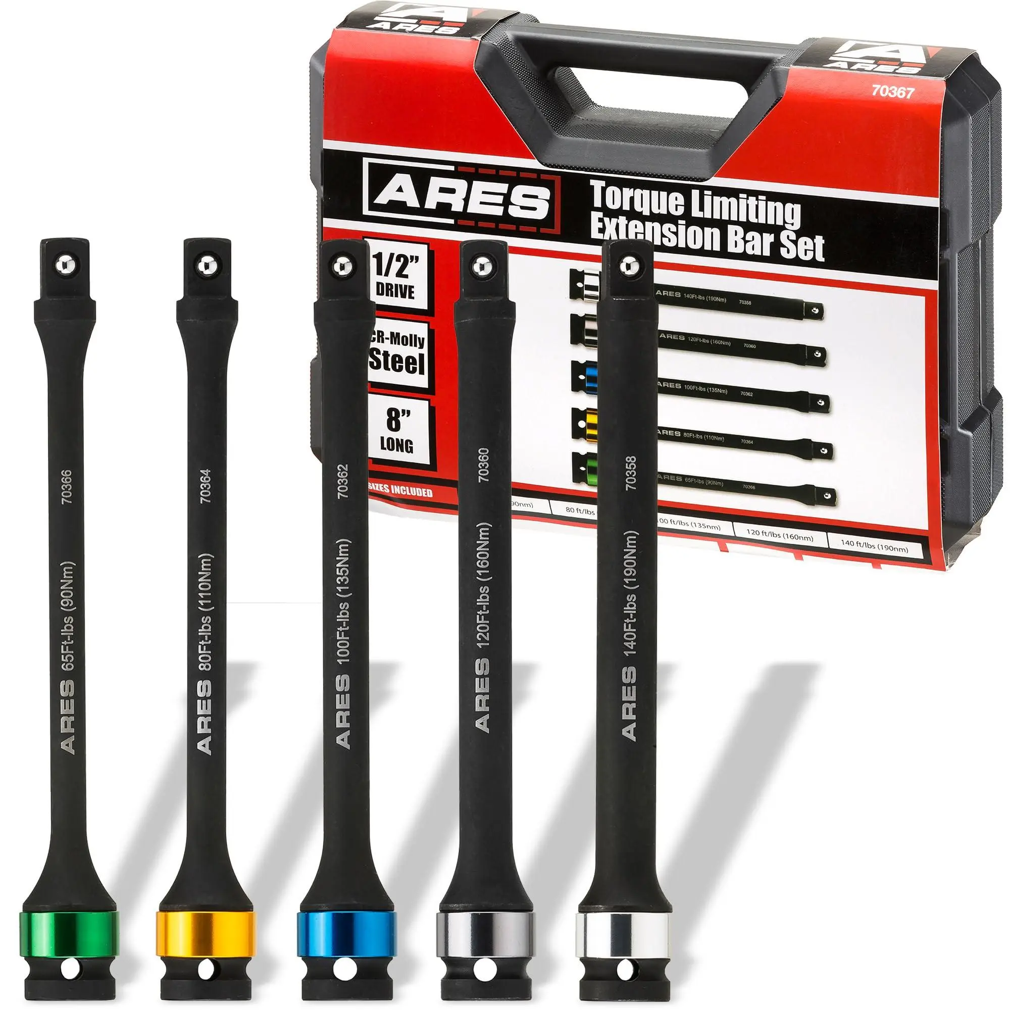 8" Torque Limiting Extension Bars 1/2" Drive