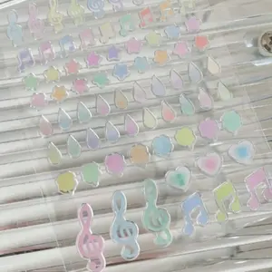 Cute Spring Series Note Illustration Jelly Stickers, High-Quality DIY Phone Case Decor, Tablet and Camera Lens Sticker Accessories