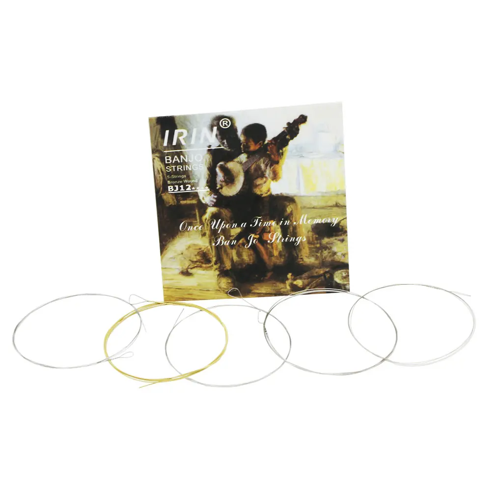 Irin Banjo Strings Bronze Wound, High-Quality Musical Instrument Parts, Durable and Resonant, Perfect for Banjos
