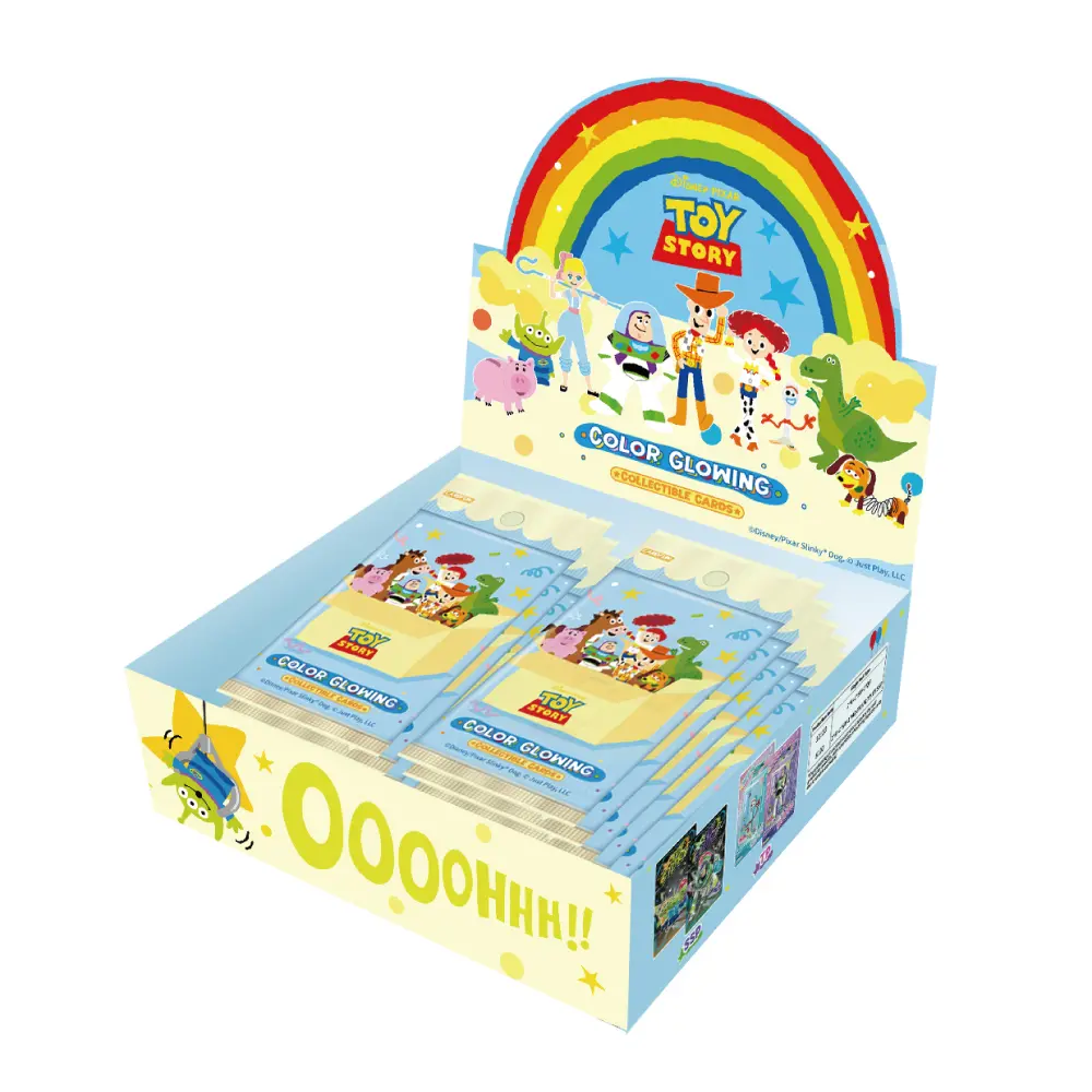 Disney Toy Story Color Glowing Collectible Cards 20 packs Collectible Trading Card Booster Box TCG CCG