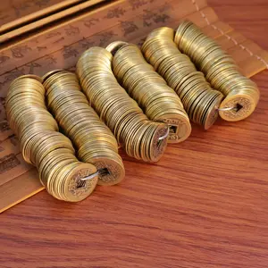 300pcs Five Emperors Coin - Ancient Bronze Coin - Chinese Coin - Metal Artwork Coin - New Year Feng Shui Coin - Lucky Money Bag - Fortune Charm Decoration, Home Ornaments, used for praying for health and wealth