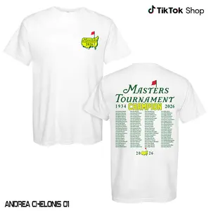 2026 Masters Golf Championship Shirt, Masters Augusta 1934–2026 Champions Golfer Legend T Shirt, Augusta National Golf Club Tee