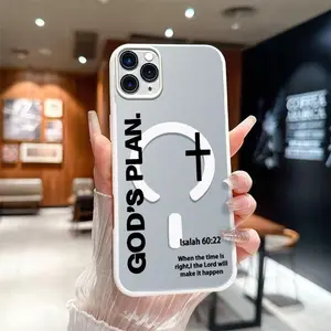 GOD'S PLAN MagSafe Shockproof  Case, Slim Non-Slip Protective Cover, Multi-Color Options for 【iPhone 11 Pro Max】666