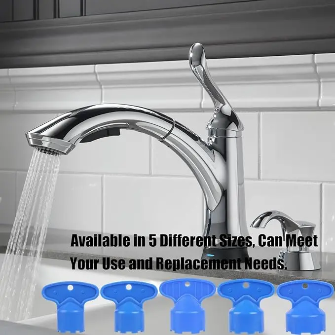 10-Piece Faucet Aerator Removal Tool Set – 5 Sizes (M16.5 To M24) Universal Sink Wrench Key For Bathroom & Kitchen Maintenance