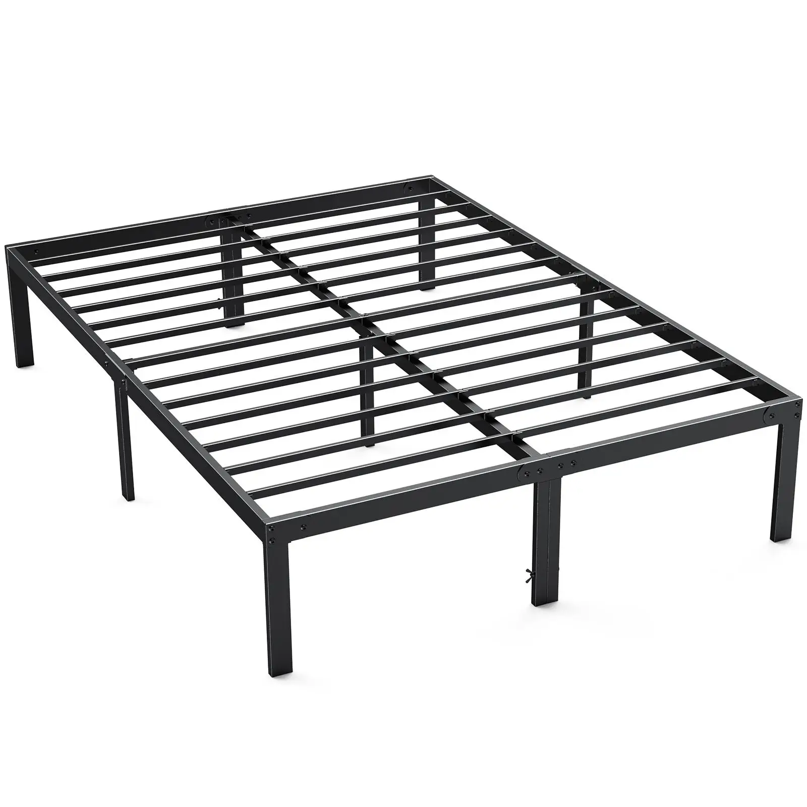 【Deal】Bed Frame，Heavy Duty Metal Platform Bed Frames with Storage Space Under Frame, 14 Inches, Sturdy Steel Slat Support, No Box Spring Needed