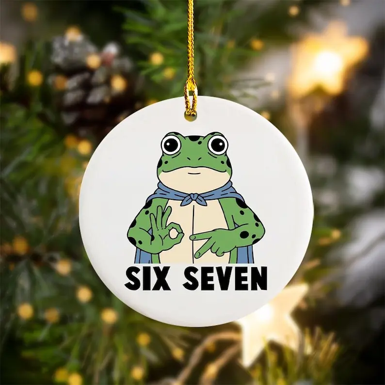 Six Seven Frog Festive Decor Ornament Fall Decor Tree Ornament Unique Halloween Holiday Gift For Family Friend  Bestie