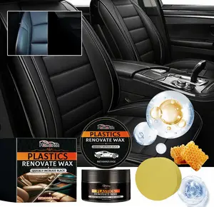Pro Repair Cream - Leather Scratch Remover & Cleaner for Car Interiors Restores Seats Dashboard & Steering Wheel Non-Greasy Formula with Natural Oils Easy Application Kit with Sponge Refurbishing Wax Plastic multifunctional coating agent