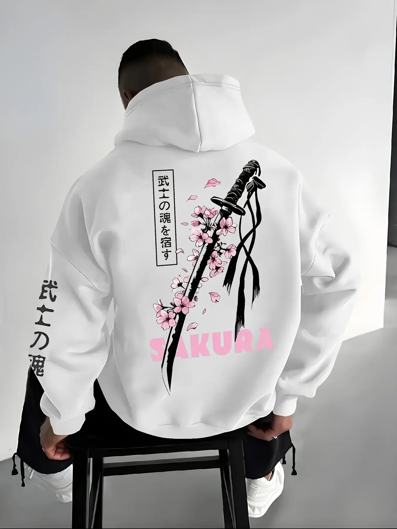 Men's Hooded Sweatshirt Letter M Logo Print Warm Loose Fit, Casual Fashion Box-Cut Hoodie for Leisure or Sports Wear