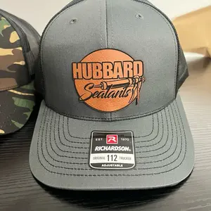 Custom leather patch hats many different hat colors and patches