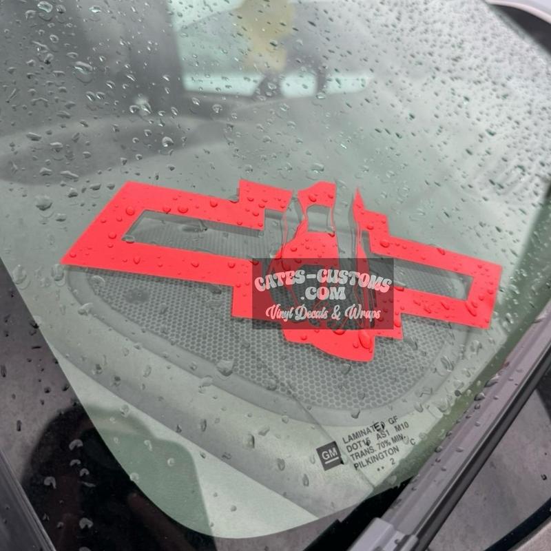 Chevy Decal - Premium Vinyl, Transfer Tape Included, 3.5x8 Inches - Personalize Your Car, Laptop, or Any Other Surface