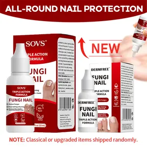 SOVS Toenail Fungus Treatment Extra Strength, Antifungal Solution for Toenail or Fingernail, Triple Action Formula for Remove Fungal, Repair and Renewal Damaged Nails, 0.5 Fl Oz