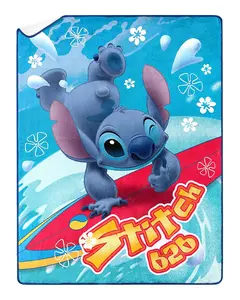 Disney Sitich Blanket Stitch 626 Double Sided Silk Touch Lap Throw Blanket 46" x 60"