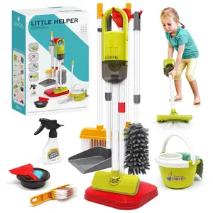 Dreamon Toddler Cleaning Set - 14Pcs Kids Cleaning Toy Set with 2-in-1 Kids Vacuum for Household Cleaning Kitchen Pretend Play, Christmas Gift's ideas