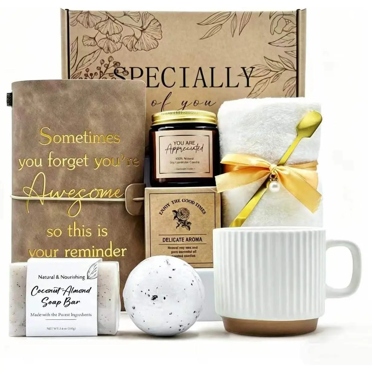 Thank You gift Set for Women & Men - New Employee Welcome, Coworker Farewell, Teacher Appreciation, Office Gift Baskets for Social Worker, Secretary, Going Away Gift