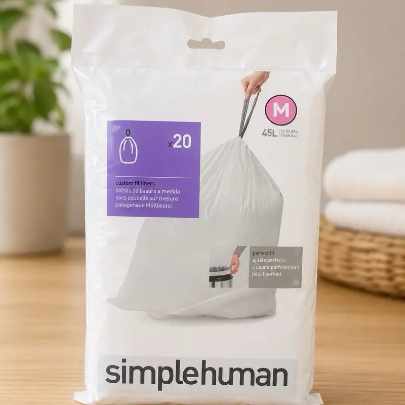 Simple human garbage bag
