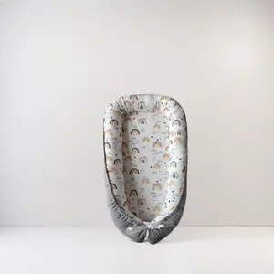 Portable diaper changing station for newborns (0-24 months), breathable, soft, comfortable and portable, suitable for family and travel use