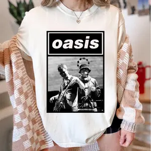 Graphic Oasis Live 25 Tour T Shirt, Oasis Definitely Maybe Band Unisex Shirt for Women, Gift for Men