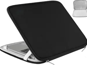 Laptop Sleeve 15.6 Inch, Durable Shockproof Protective Cover Flip Case Briefcase Carrying Computer Bag Case Compatible with 15.6 Inch HP, ASUS, Lenovo, Acer, Notebook, Computer, Black