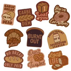 Bread Sticker Extra Large Stickers for Adults Funny Adhesives with Memes Funny Stickers with Colorful Graphic Decals Sarcastic  Funny Food  Multi