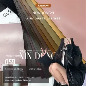 Soft PU Leather Fabric, Ideal for Jackets, Short Skirts & Gloves, Gentle Texture, Perfect for Comfortable Wear