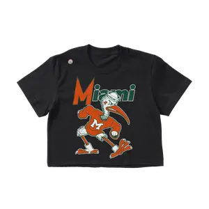 Miami Hurricanes Women's Logo Crop