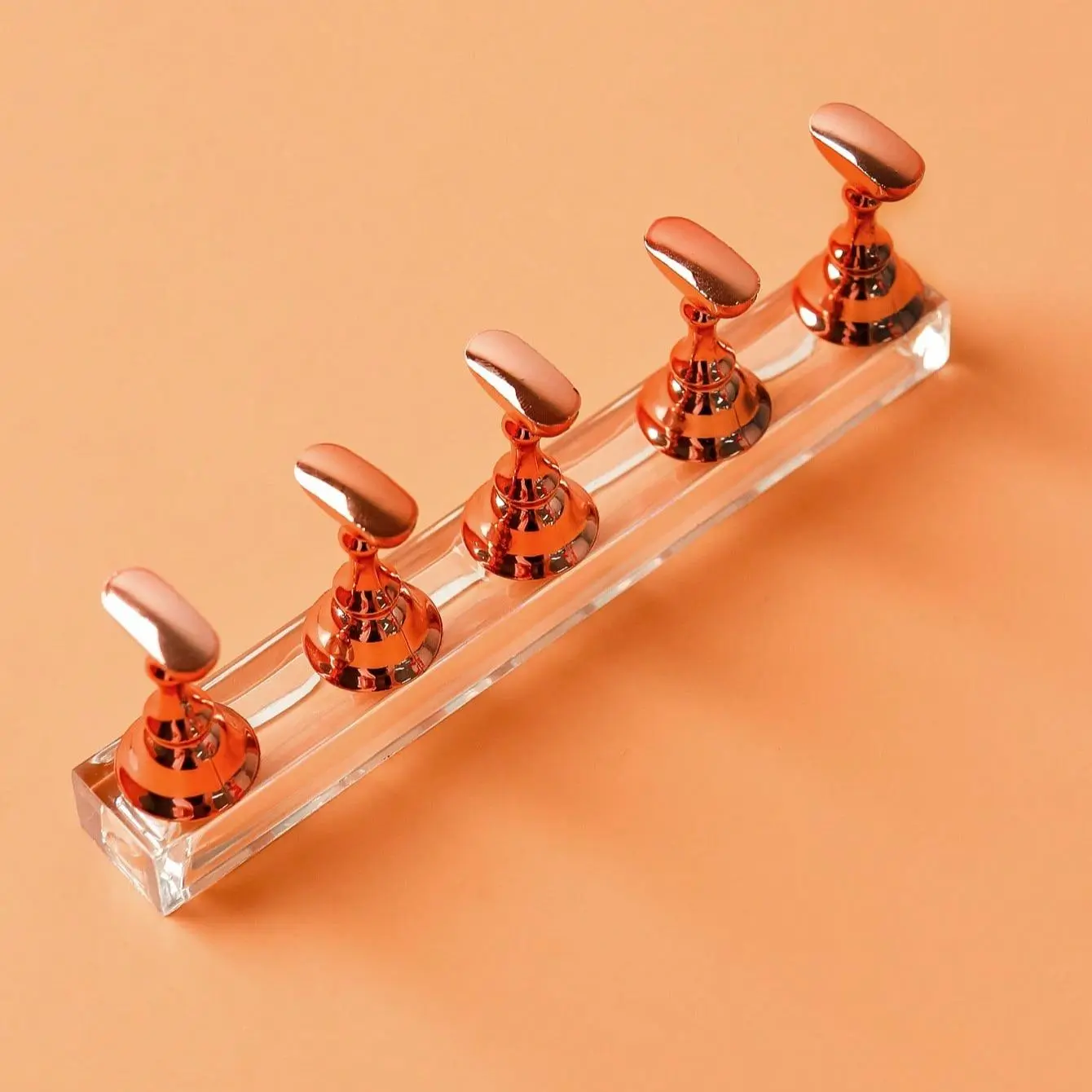 Magnetic Manicure Support Base, Nail Art Display Base, Fake Nail Practice Bracket Tool, Lightweight