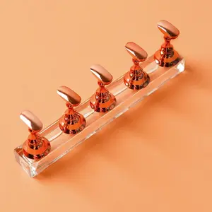 Magnetic Manicure Support Base, Nail Art Display Base, Fake Nail Practice Bracket Tool, Nail Art Tools