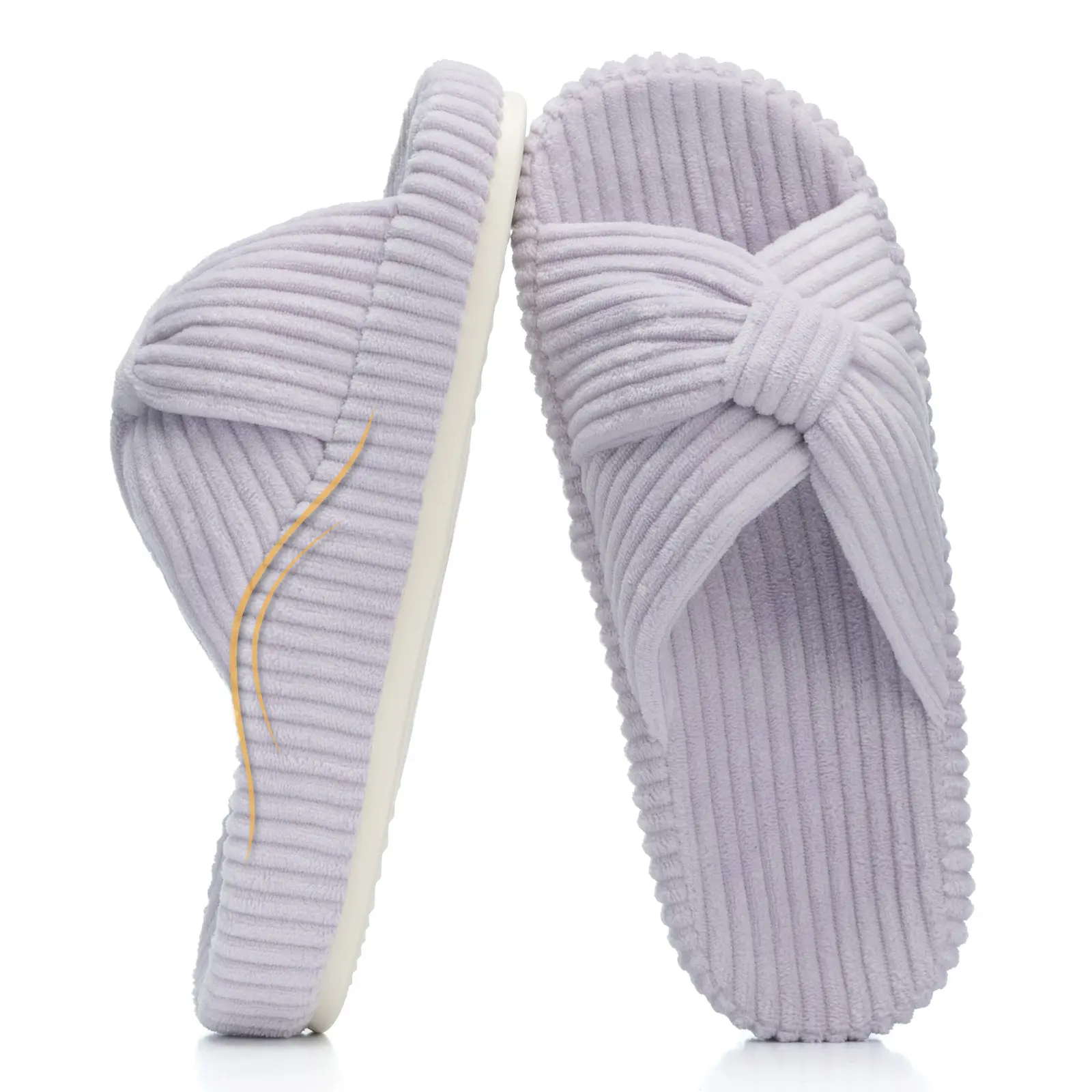 Chantomoo Orthopedic Arch Support Slippers for Women Memory Foam Cozy House Shoes Gift