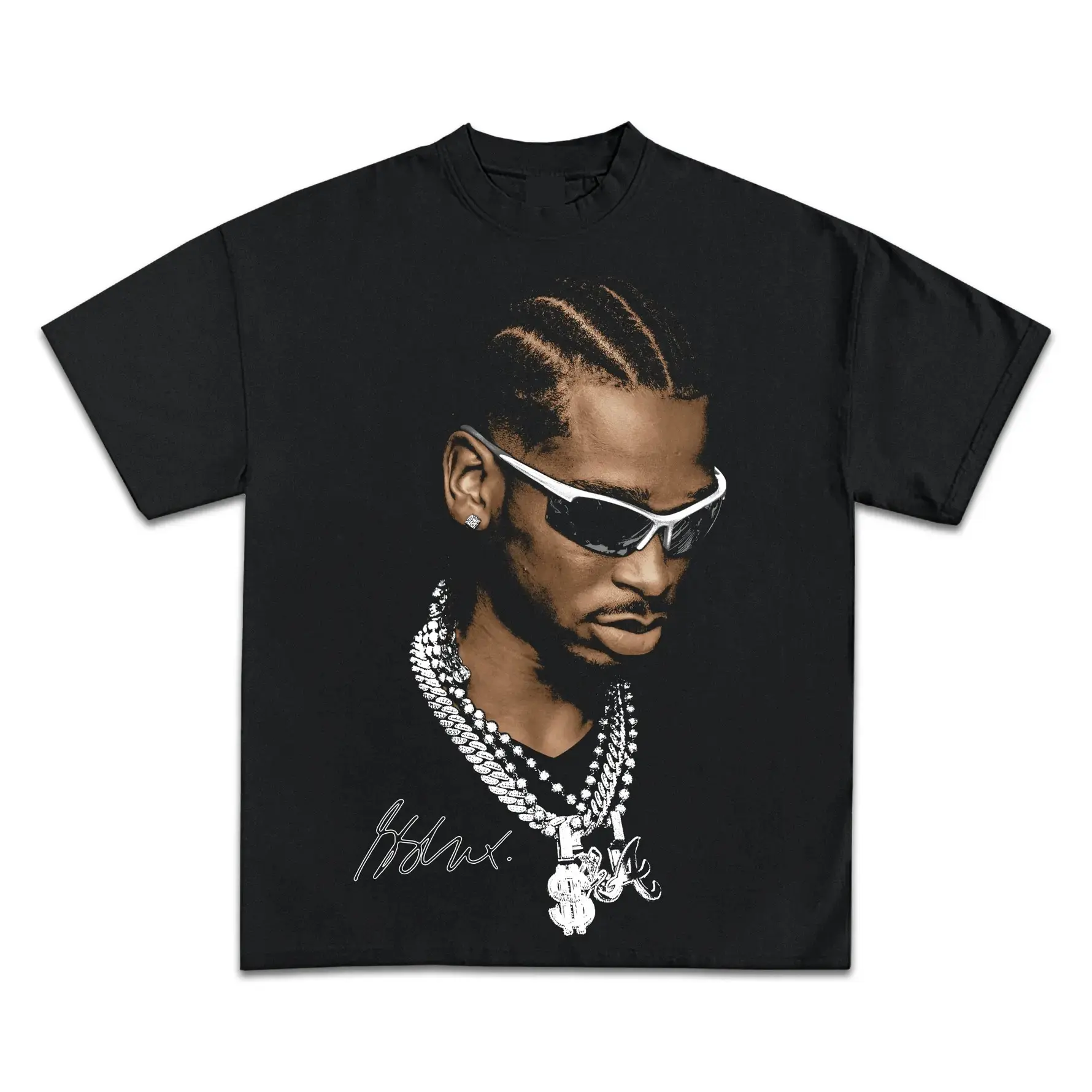Shai Gilgeous-Alexander Jumbo Graphic Bootleg T-Shirt Vintage Mineral Washed Oversized Streetwear Y2K Basketball Tee Retro Distressed Hip Hop Top