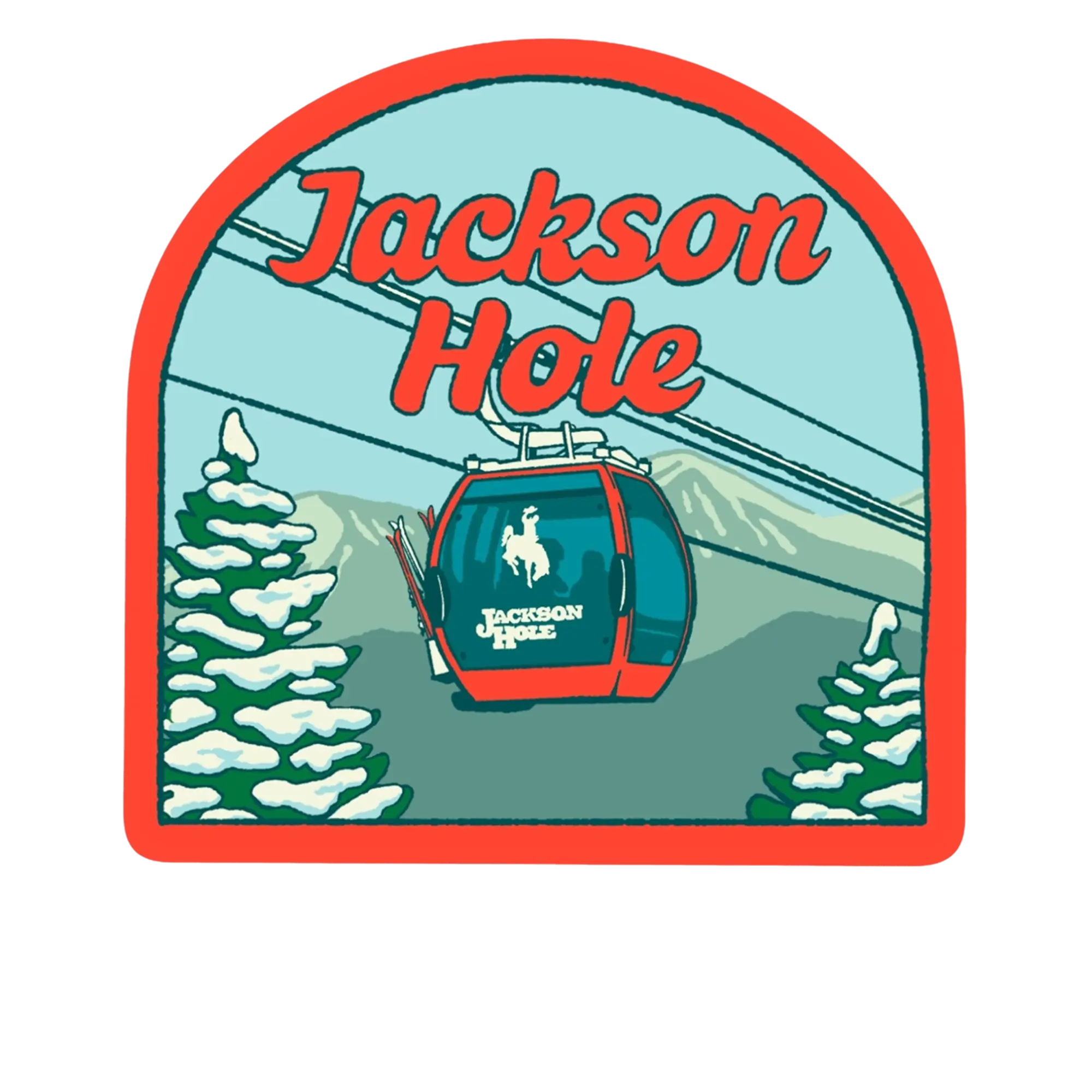 Jackson Hole Ski Sticker