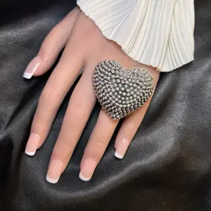 Anillo MAXI corazón bolitas 11- 925