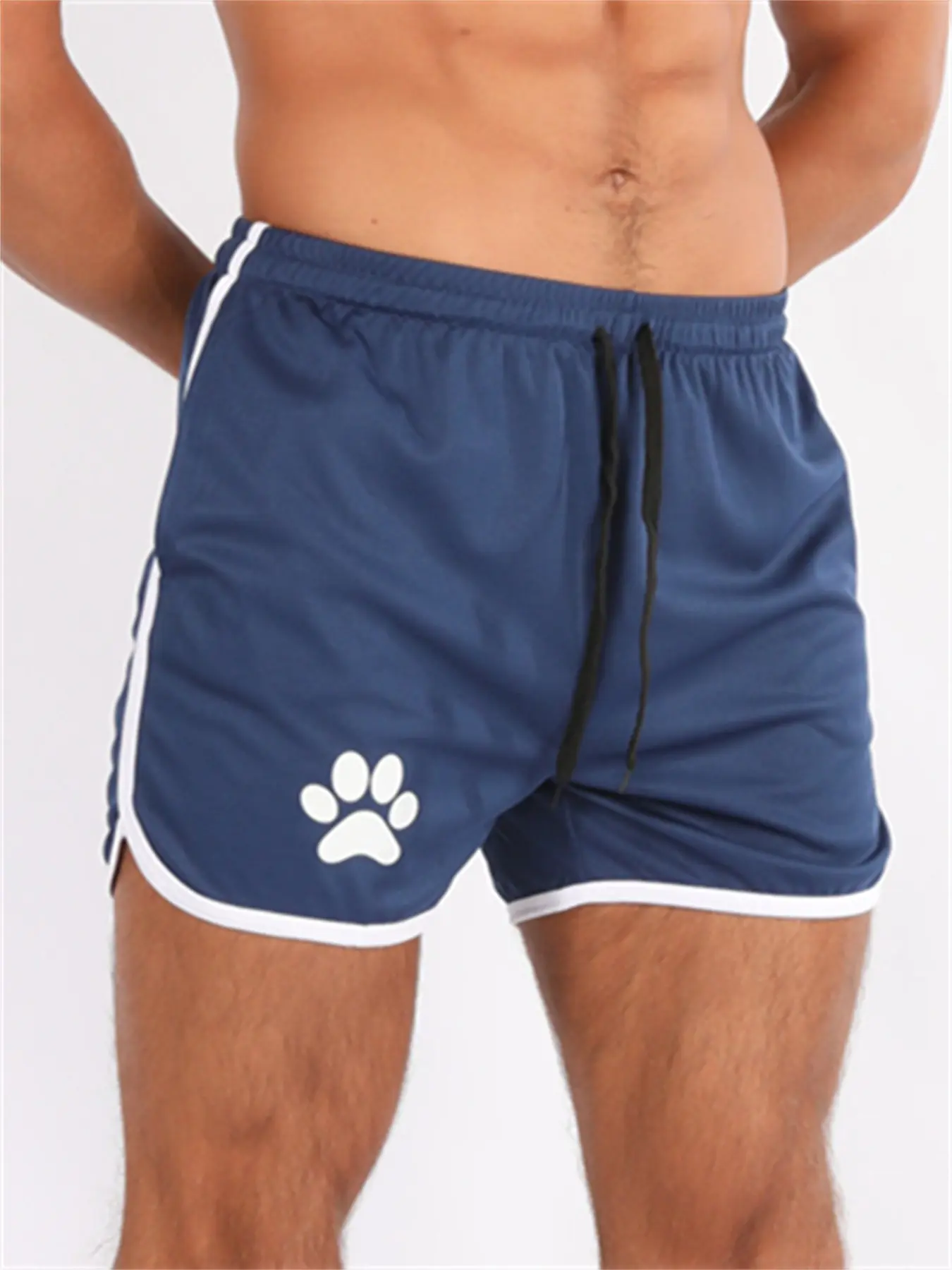 Dark navy blue with white trim