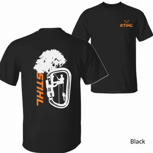 STIHL Tree Climbing T-Shirt – Tree Climber and Arborist Graphic, Perfect Gift for Arborists and Tree Service Workers, Men's Cotton Tee