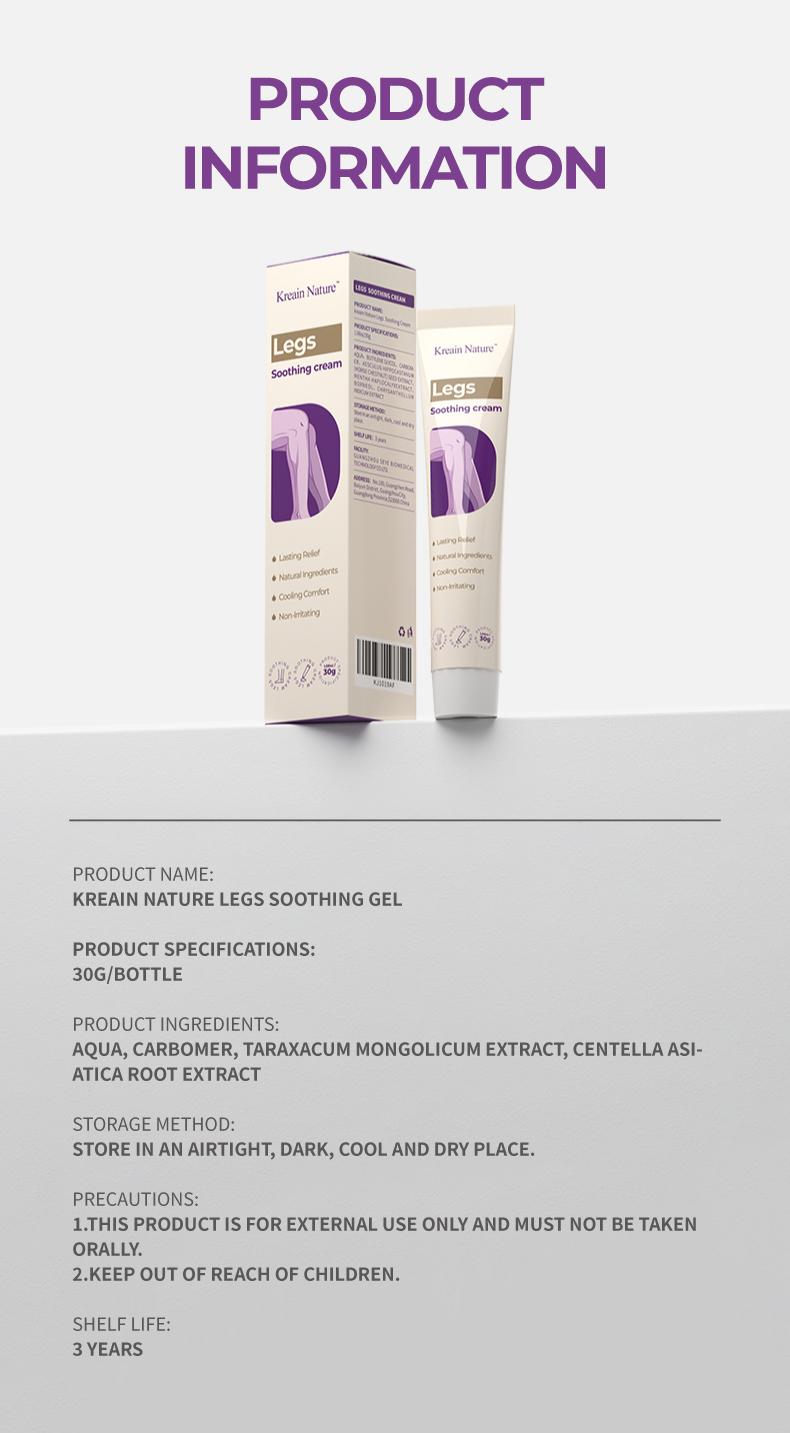 Buy 1 Free 1  Kreain Nature  Varicose Vein Treatment Cream Nature Ingredients Relieve Leg Pressure Centella Asiatica Root Extract dealsforyoudays