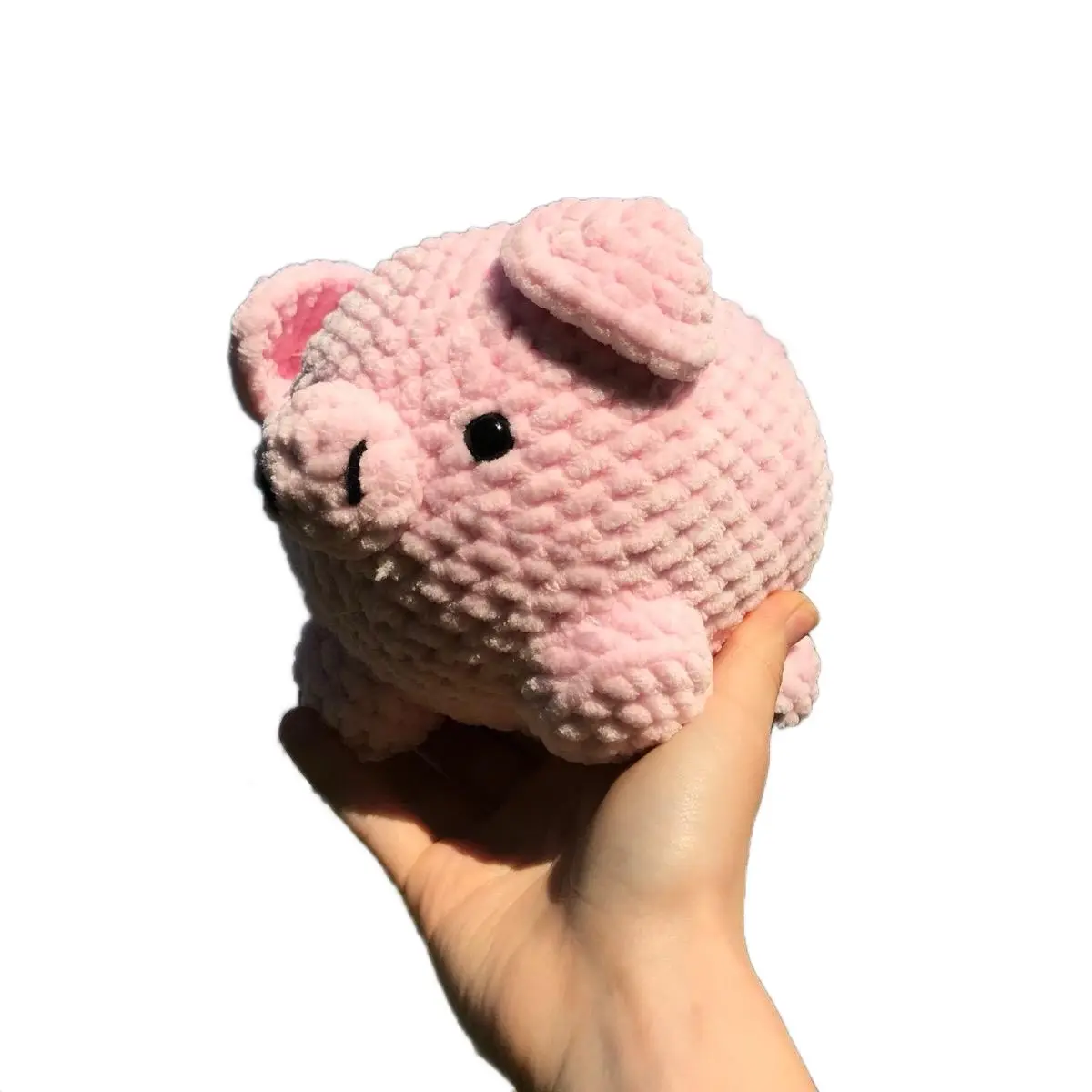 Crochet Pig, Crochet Piggy, Handmade Crochet Pig, Pink Pig plushie, Piglet, Amigurimi Pig, Farm animal