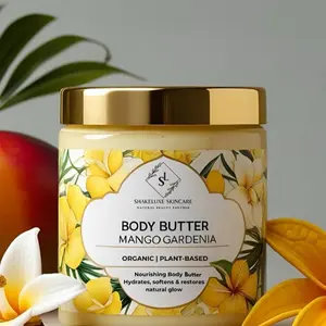 ShakeLuxe Skincare Mango Gardenia Body Butter - Deeply Hydrating and Refreshing for All Skin Types