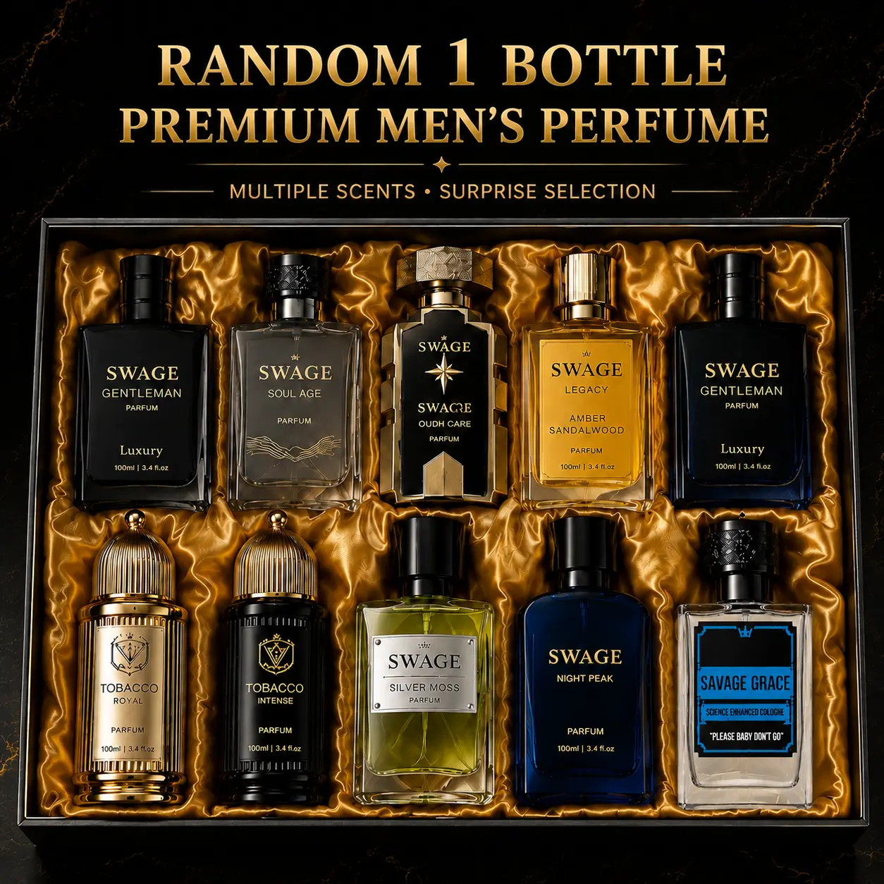 1.69oz/3.38oz Men'S Hair Fragrance Perfume Spray, 1 Bottle Selected from 5 Premium Men'S Scents, Long-Lasting Cologne Scent, Elegant Fragrance Mist for Daily Wear, Dating, Gifts, And Special Occasions