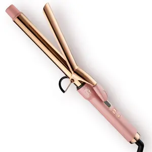 La'Choco Beauty Titanium Curling Iron with Digital Temperature Control for Professional Salon Results and Home Styling