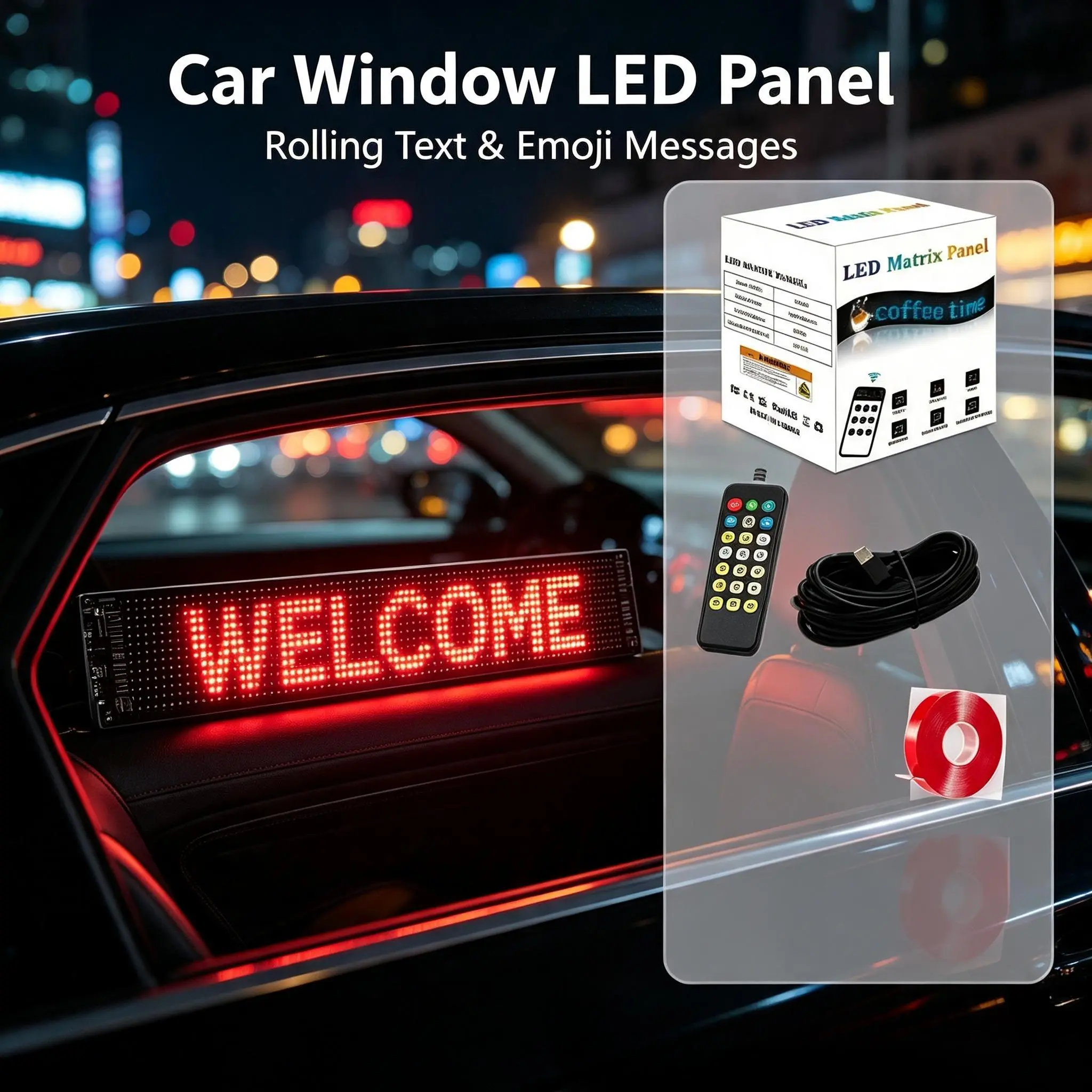 Foldable Flexible RGB LED Matrix Panel - Bluetooth App & Gesture Controlled, Customizable Programmable Soft Display with Rolling Text for Bar Advertising, Home Decor (Flame Water Ripple, Dragon Ball, Triple-LED Neon Cactus Sign Elements) light