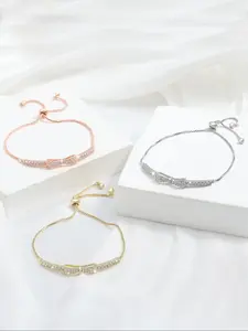 Elegant Women's Bracelet with Rhinestones, Copper Material, Butterfly Design, Perfect Gift for Her, Daily Wear Jewelry Accessory, Exquisite Trendy Bracelet