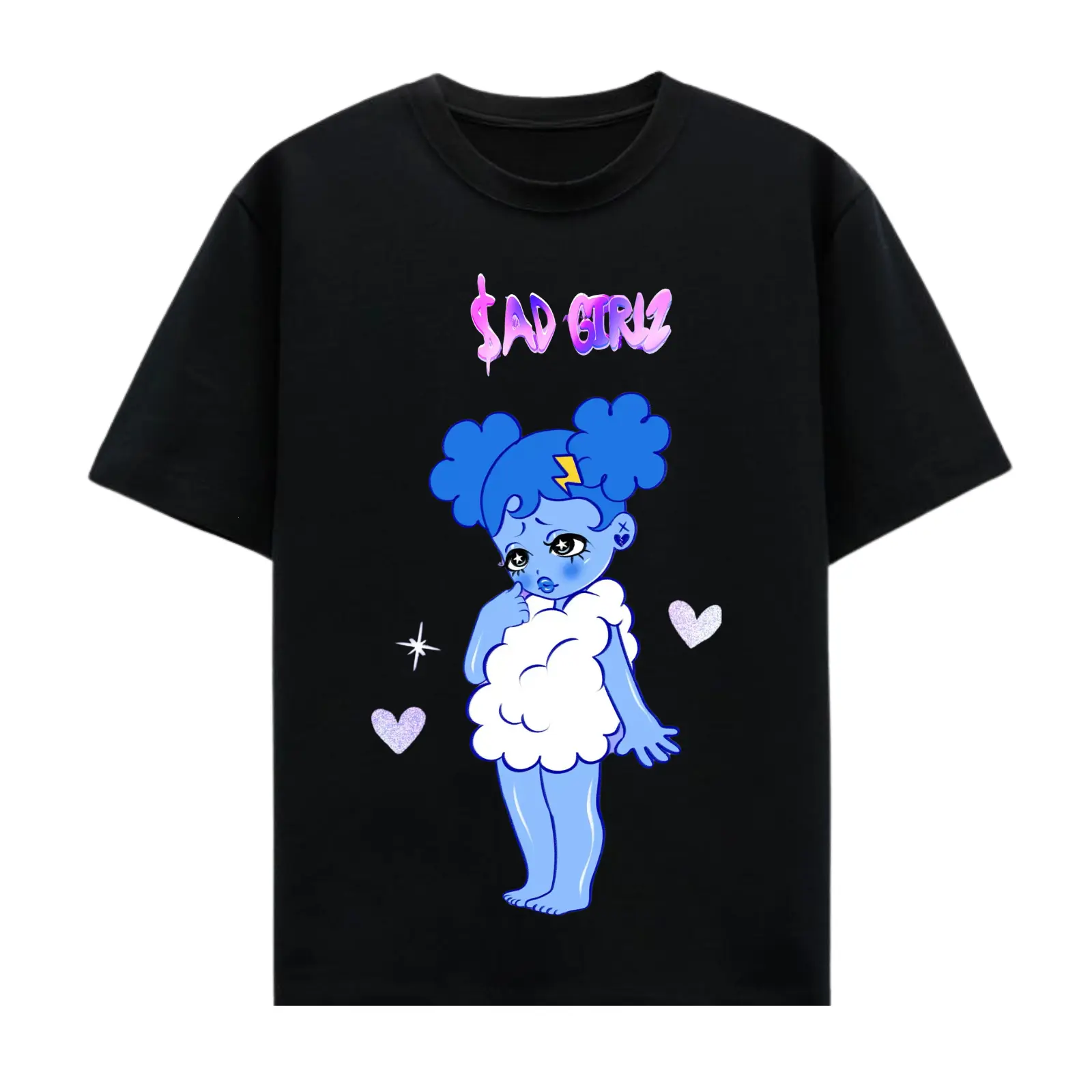 Sadgirlz Graphic Tee | Mexican Streetwear Concert Merch Shirt for Music Fans