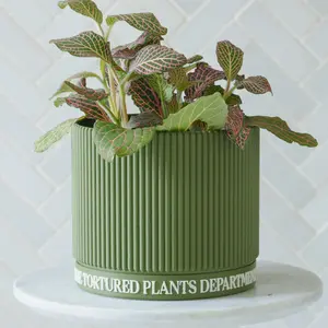 Tortured Plants Department 3D Printed Indoor Planter for Home and Garden pot plant