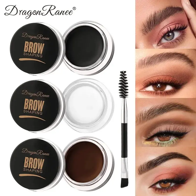 6 Color Wild Eyebrow Styling Cream Eyebrow Shaping Gel Soap Wax Clear Eyebrow Cream Tint Brow Lift With Brush