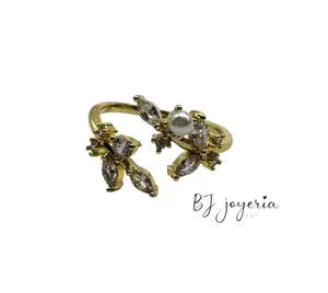 COPPER LEAF RING (0894)