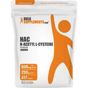 BulkSupplements - NAC N-Acetyl L-Cysteine Powder - Antioxidant - Liver Health - 250g - 600mg per Serving
