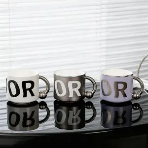 (Set of 2)Ceramic 13.5 oz Coffee Mugs - Large Tea Cup for Office and Home - Dishwasher and Microwave Safe