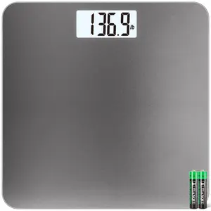 Bathroom Scale for Body Weight Digital Weighing Machine with Backlit LCD Display, Most Accurate Bath Scale for People, High Precision, Tempered Glass Batteries Included, 396lb/180kg