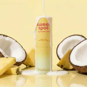 SWEETUMS Pineapple Coconut Crush Sweet Spot Flavored Fragrance Stick - Vegan Cruelty-Free Tropical Creamy Kissable Scent