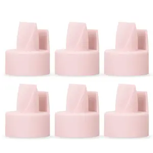 [6-Count] Duckbill Valves Compatible with Spectra and Medela, Replaceable Duckbill Valves for Spectra S2 valves and Medela Pump in Style, BPA/DEHP Free Pink