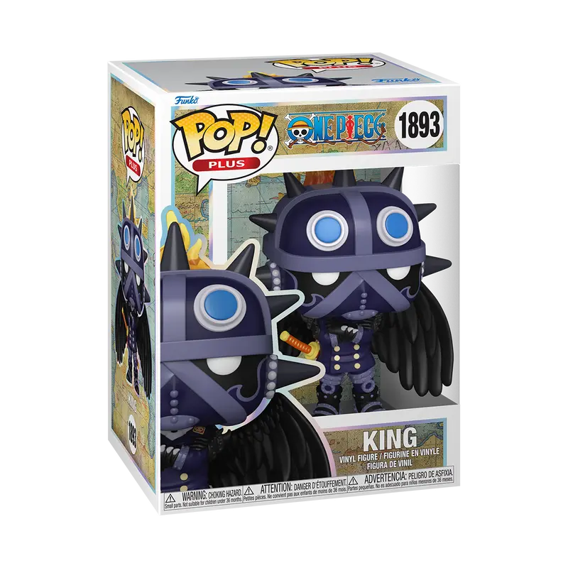 Funko POP+ Animation: One Piece - King w/ vRare Protector Included